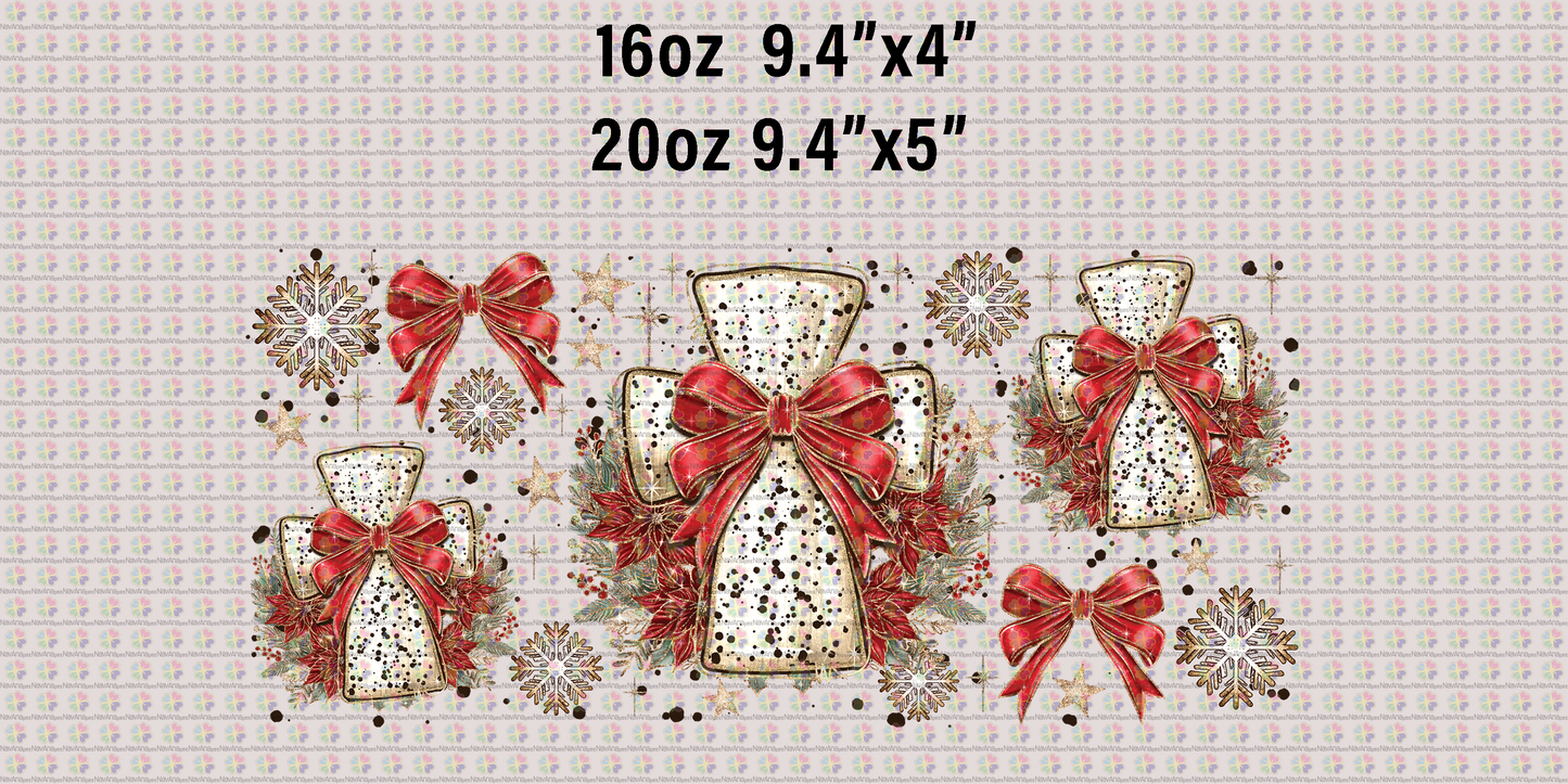 Christmas Cross and Bow