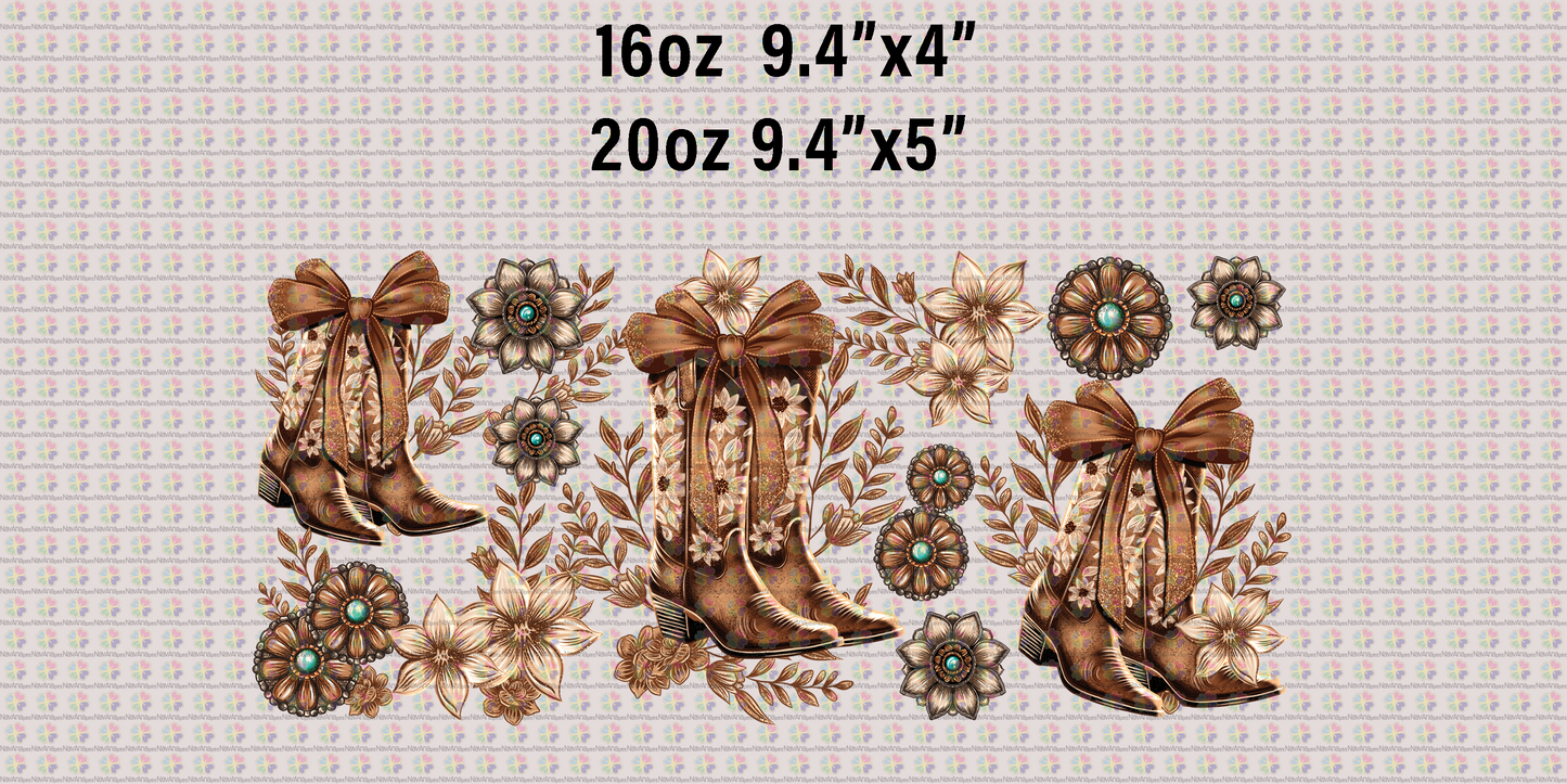 Floral Boots