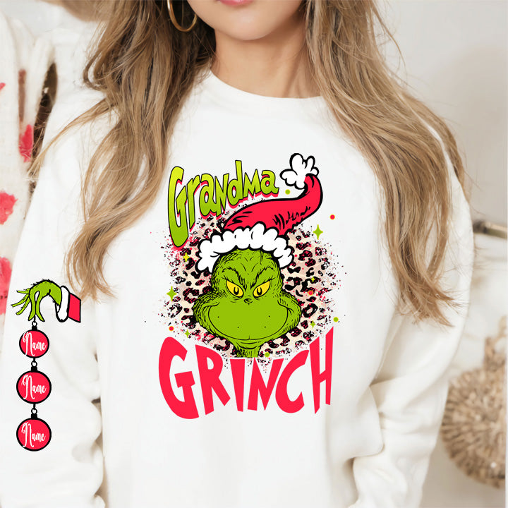 Grandma Green Man w/Sleeve Personalized with Names option DTF Transfer