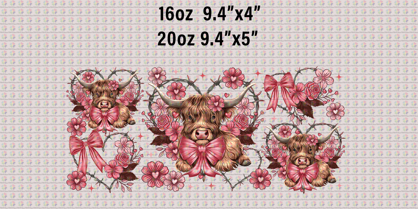 Highland Cow Hearts