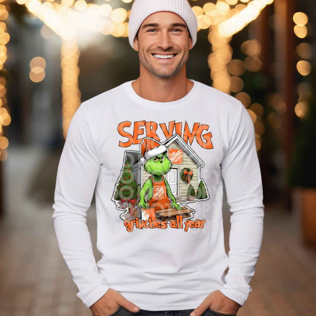 Home Depot Green Guy DTF Transfer