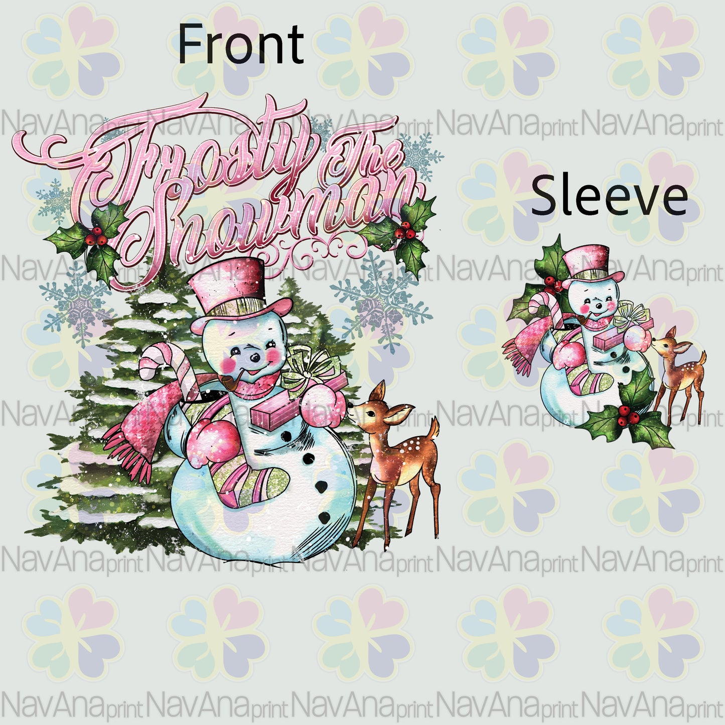 Pink Snowman