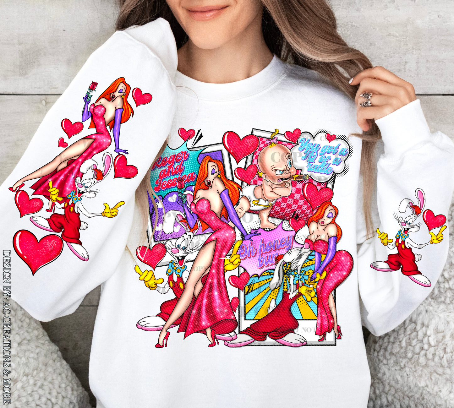 Valentine w/Sleeve option DTF Transfer