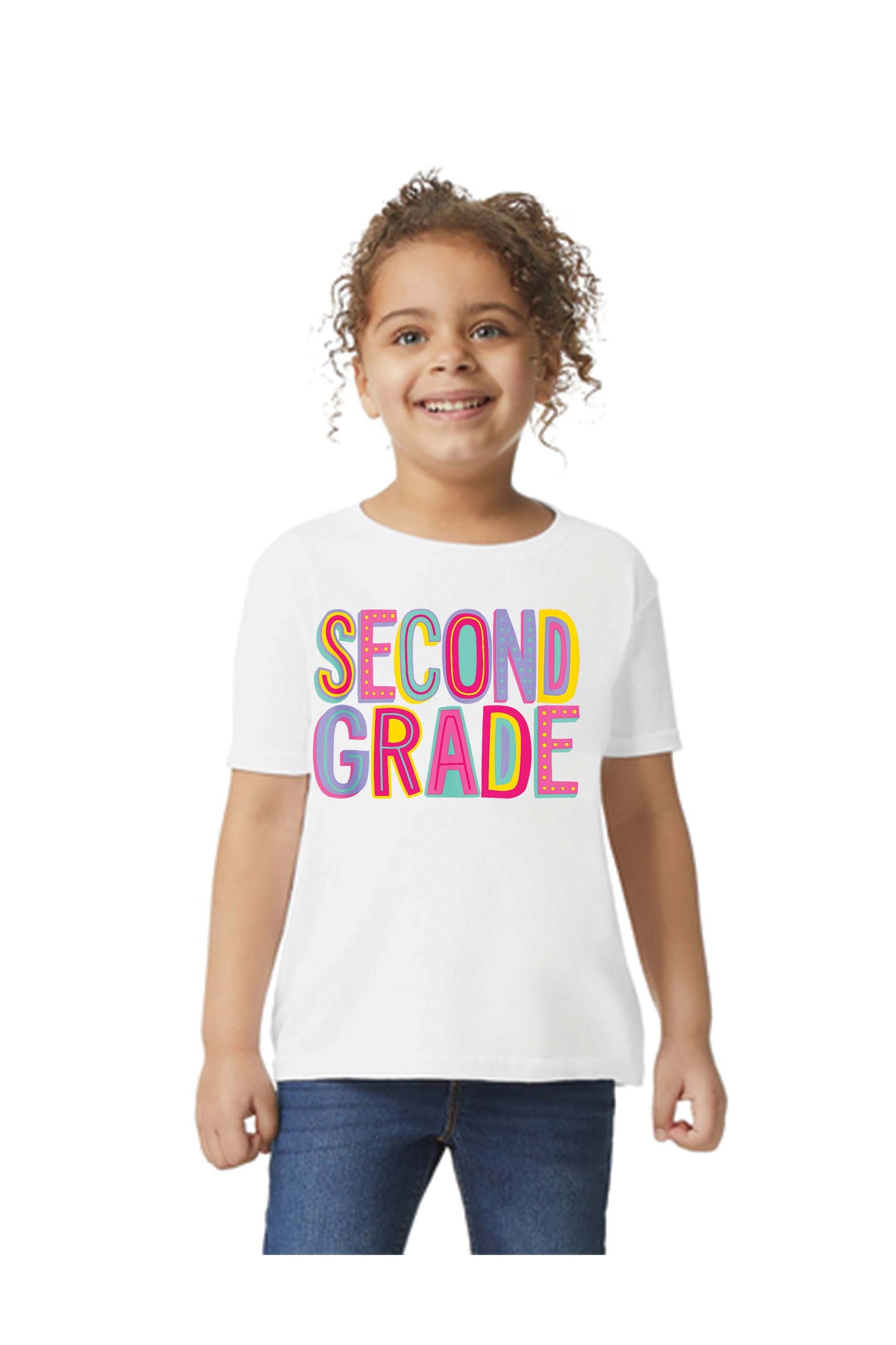 Second Grade Colorful Fun Design, Back To School DTF Transfer