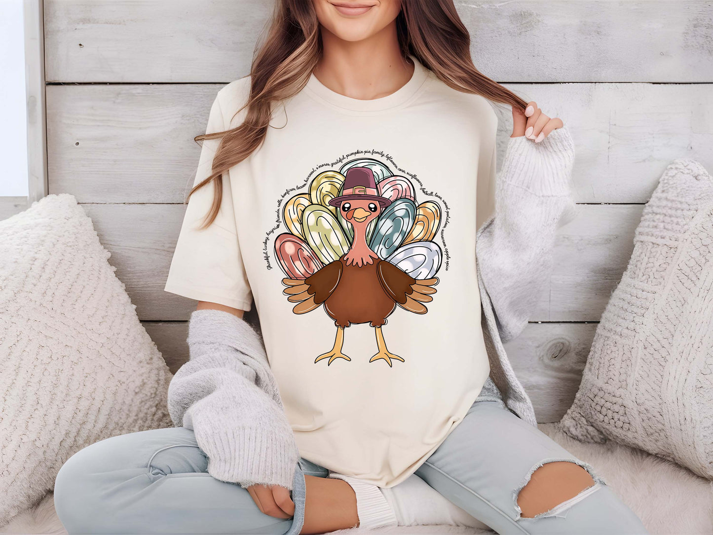 Thanksgiving Turkey DTF Transfer