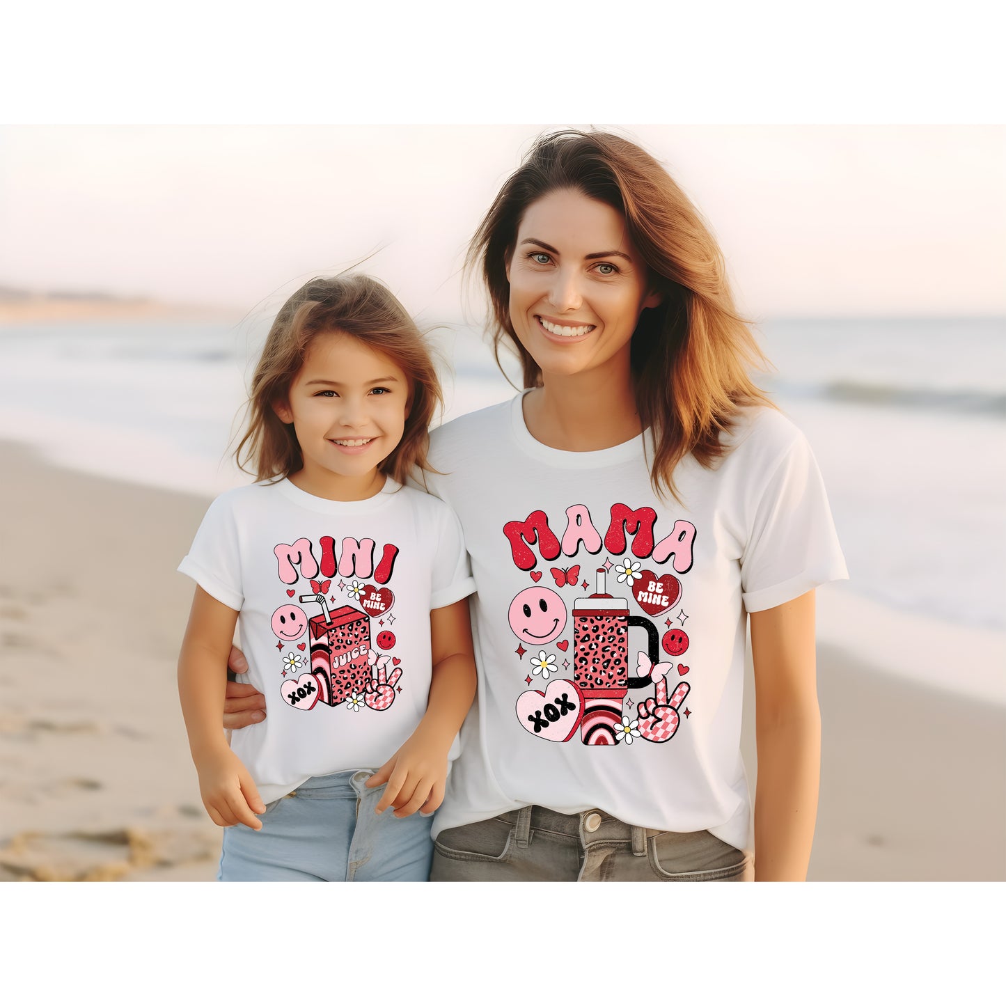 Retro Leopard Mama and Mini Thermal and Milk