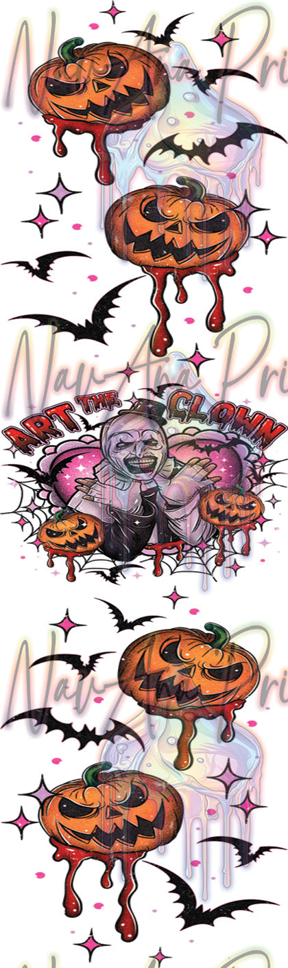 Art The Clown Can and Pen Wrap