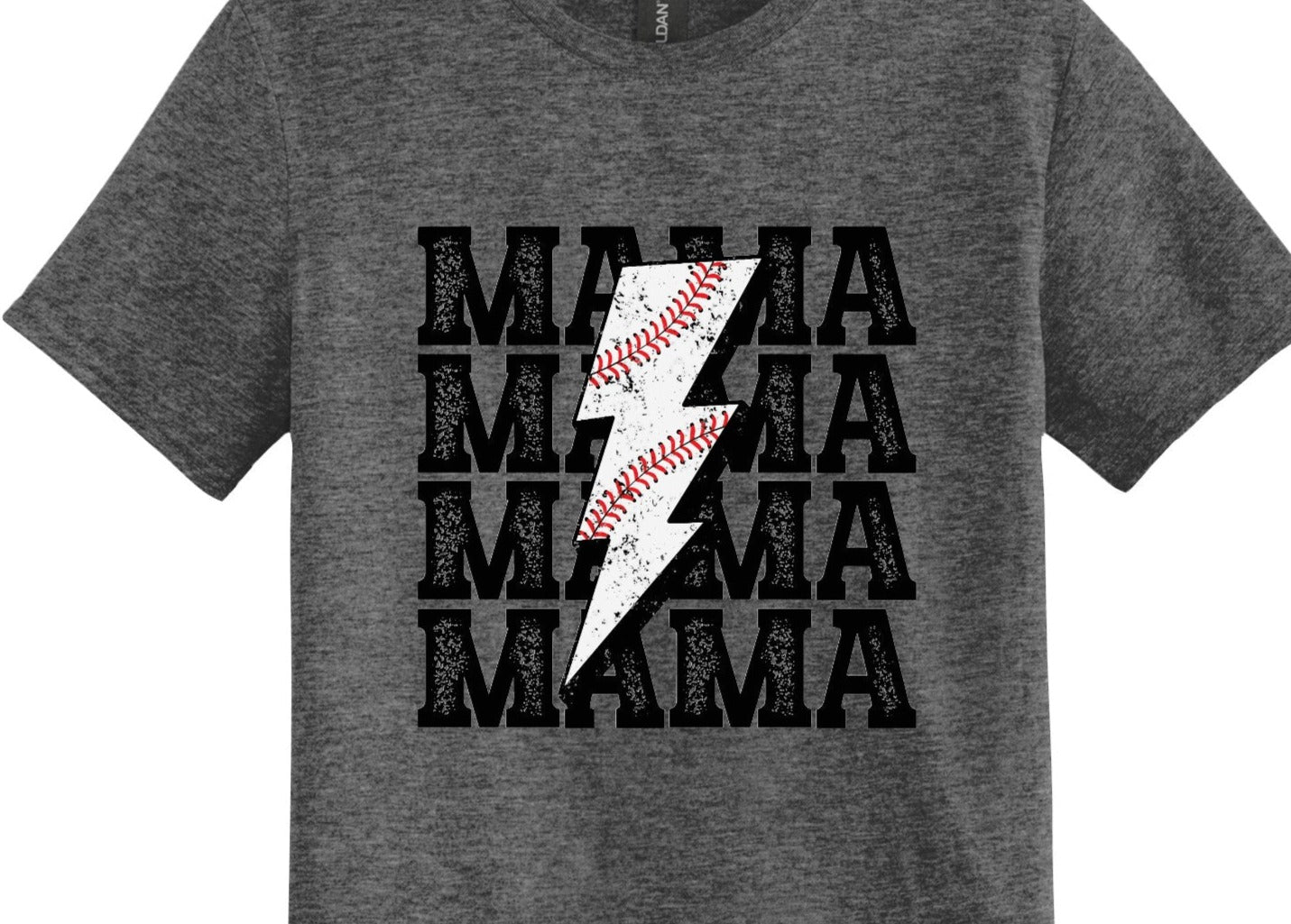 Baseball Mama with Lightning, DTF Design