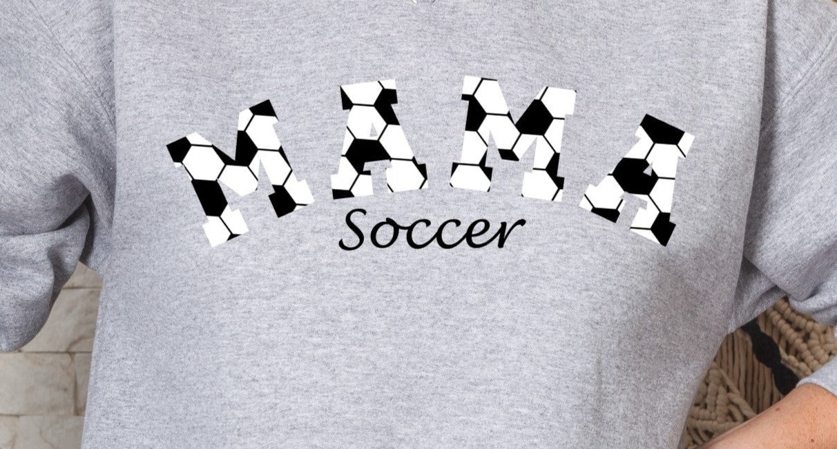 Mama Soccer, Soccer Ball DTF Design