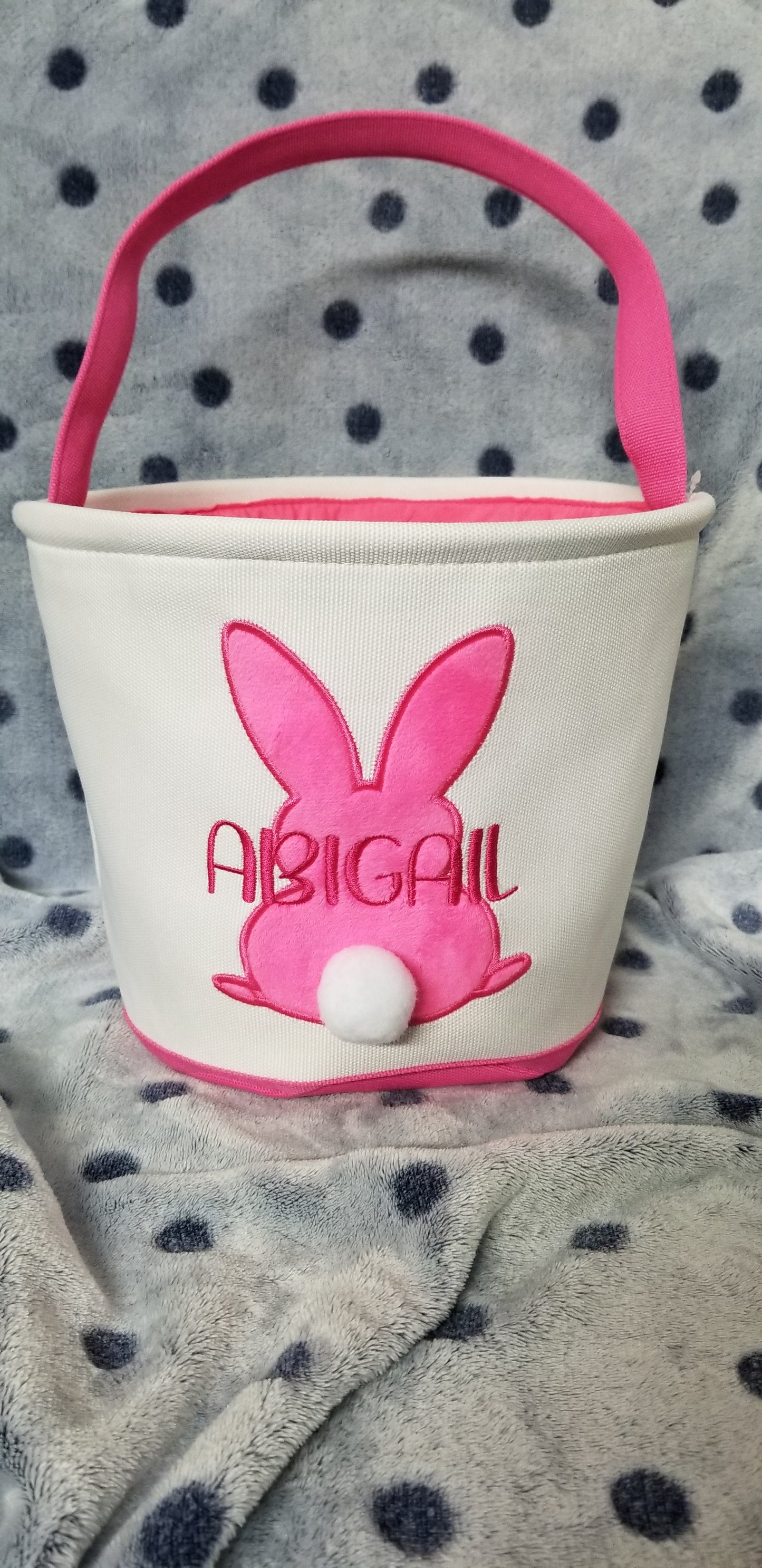 Personalized Embroidered Easter Basket Treat Basket