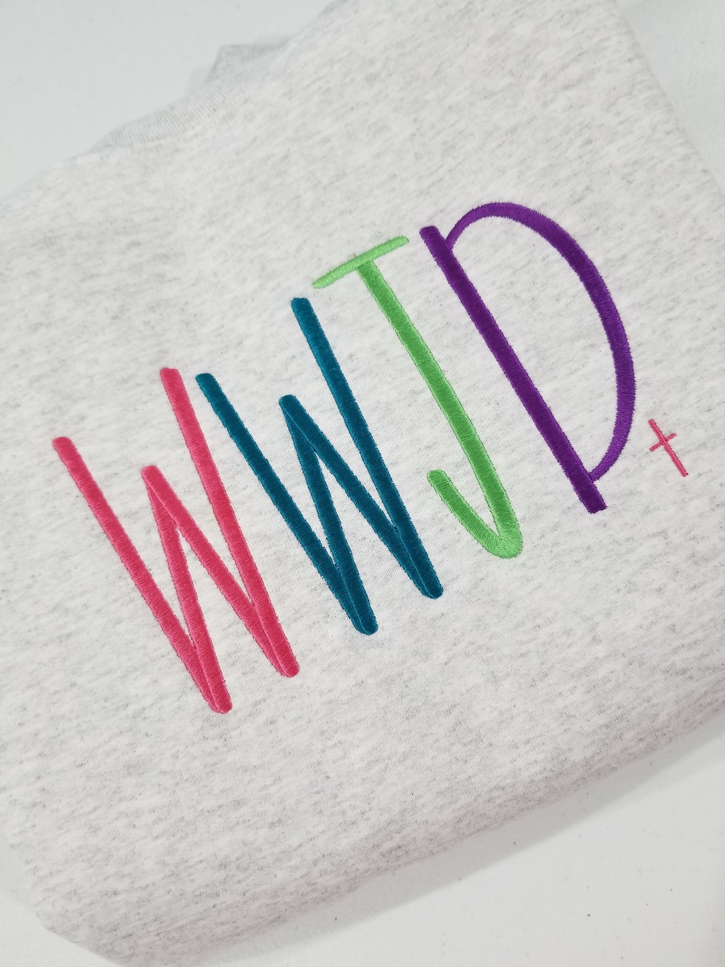 WWJD Embroidered Sweatshirt