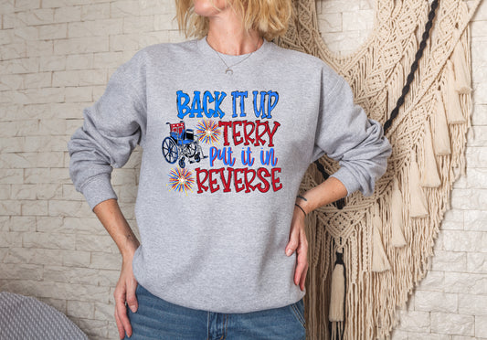 Back It Up Terry 4th of July DTF Transfer