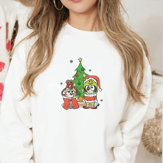 Blue Dog and Friends Christmas A  DTF Transfer