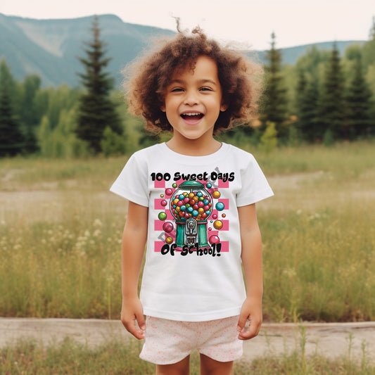 100 Days of School Bubblegum Machine DTF Transfer