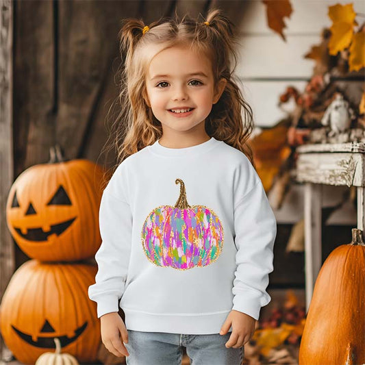 Pumpkin Colorful Brush Stroke