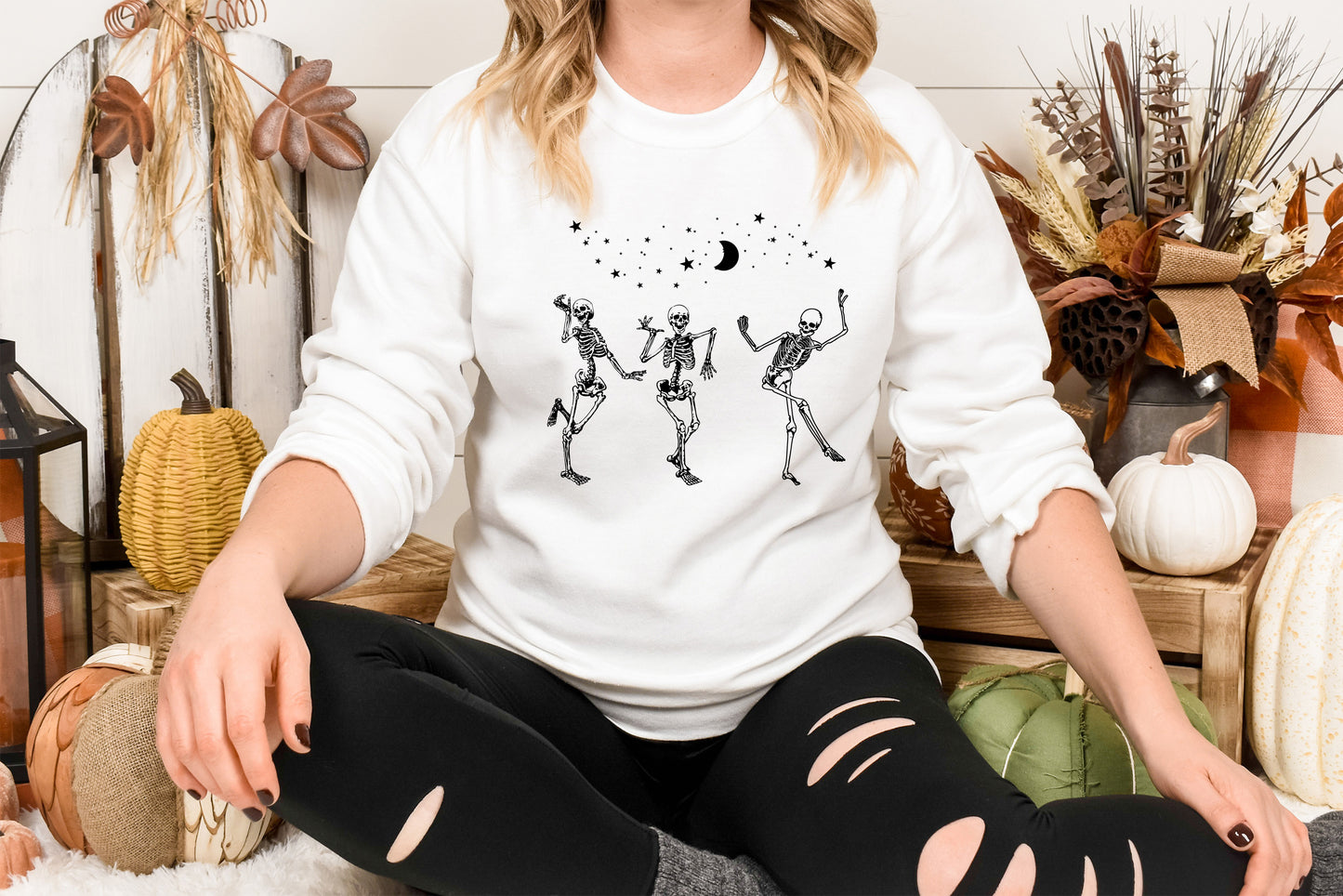 Dancing Skeletons, Skeletons, Halloween DTF Transfer