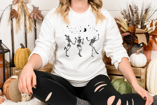 Dancing Skeletons, Skeletons, Halloween DTF Transfer