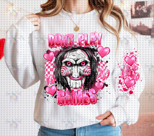 Don't Play Games Horror w/Sleeve Option