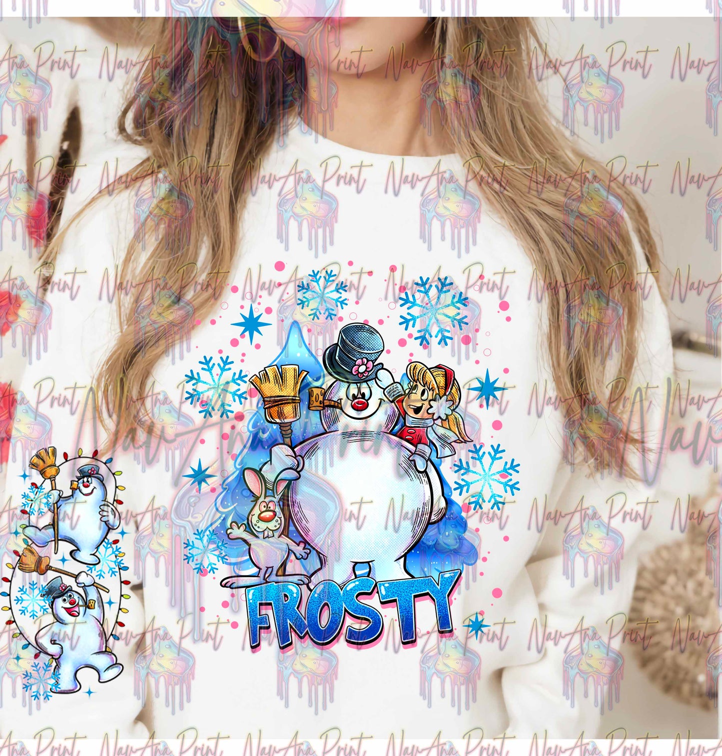 Snowman and Friends Theme w/Sleeve option DTF Transfer