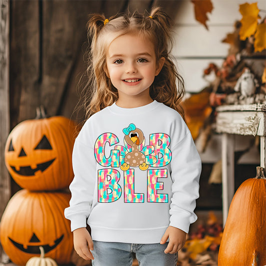 Cute Gobble Brushstroke DTF Transfer