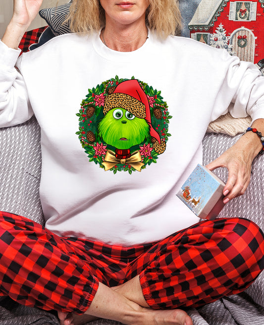 Green Guy Face Wreath DTF Transfer