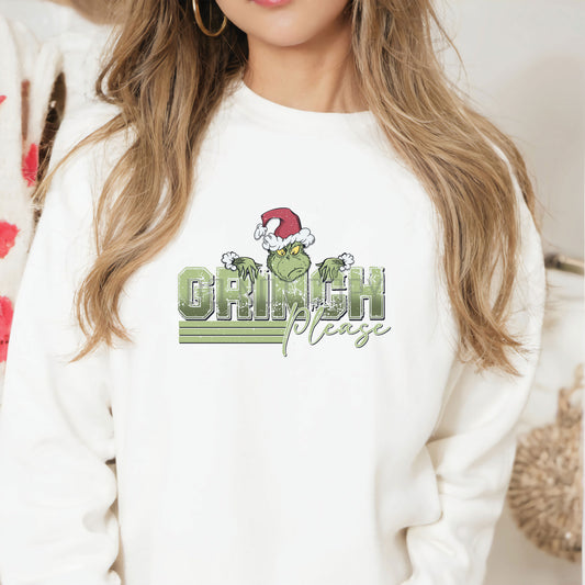 Green Guy Please Christmas DTF Transfer
