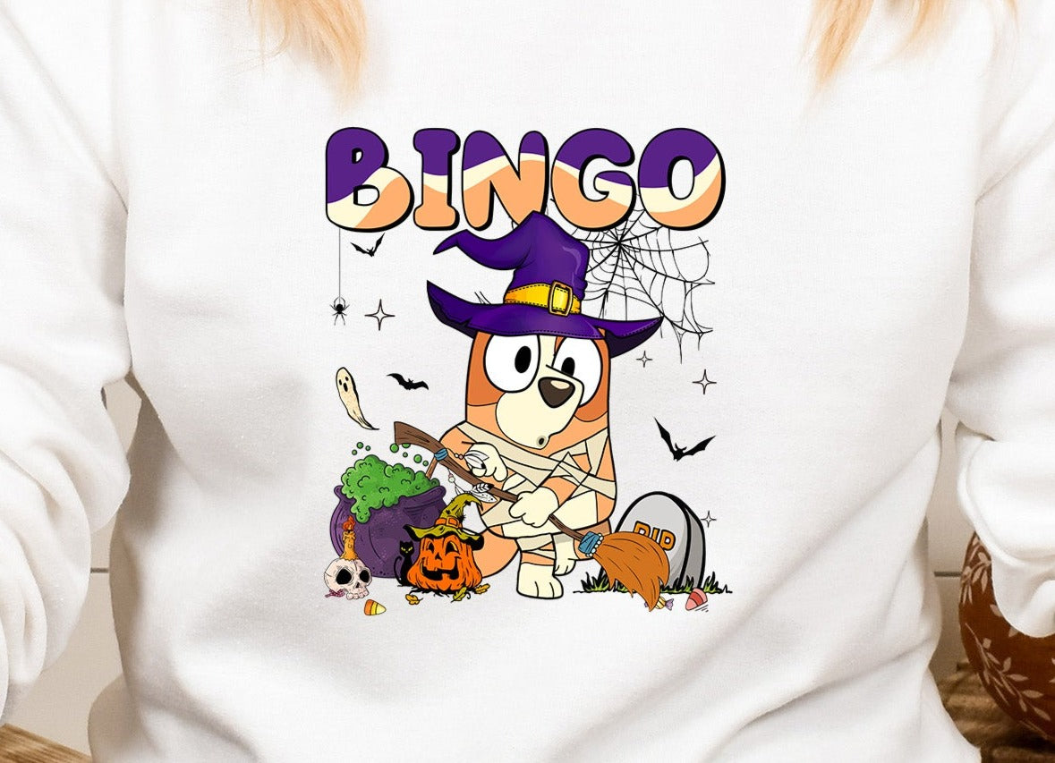 Blue Dog and Friends  Halloween DTF Transfer