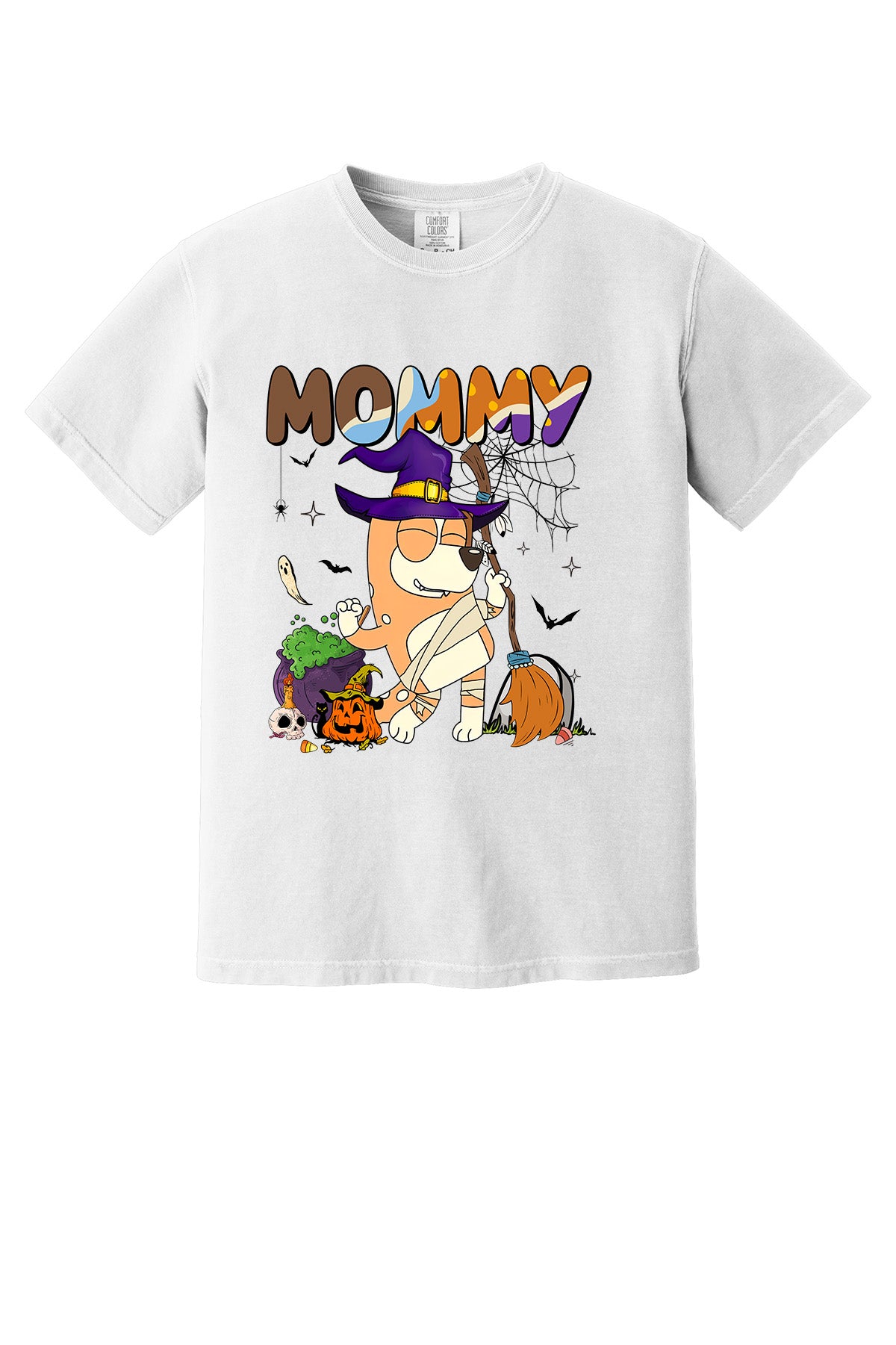 Halloween Blue Dog Mom, Halloween DTF Transfer