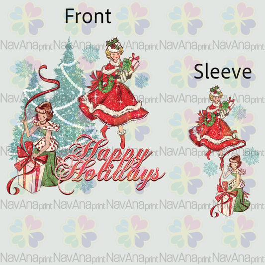 Vintage Holiday Ladies