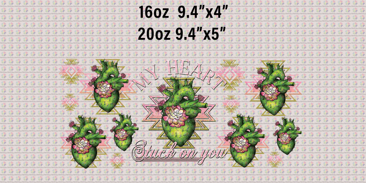Heart Cactus Stuck On You