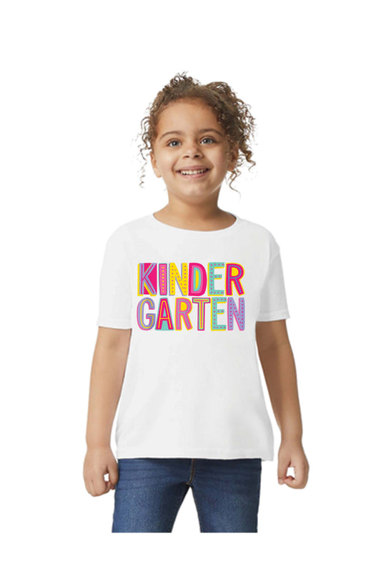Kindergarten Colorful Fun Design, Back To School DTF Transfer