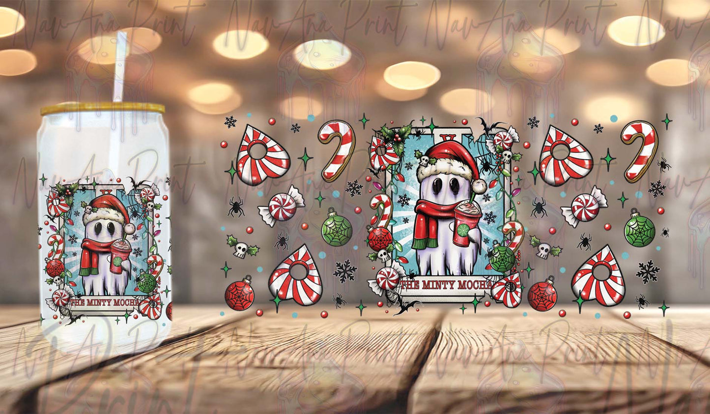 Minty Mocha Tarot Christmas Theme UV DTF