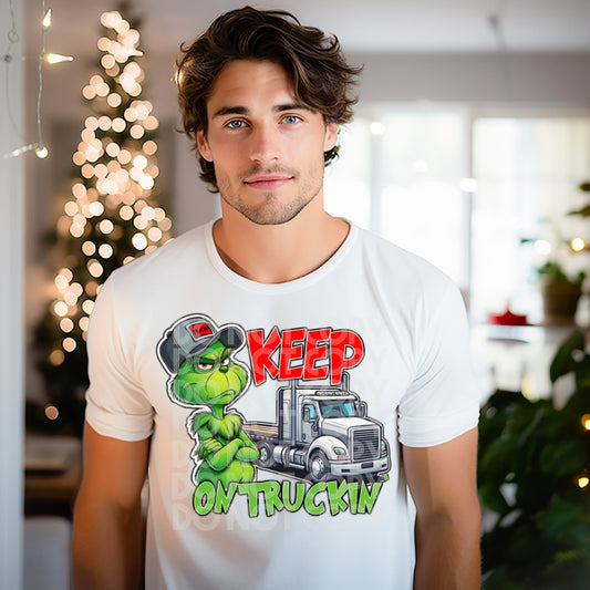 Trucker Green Guy DTF Transfer