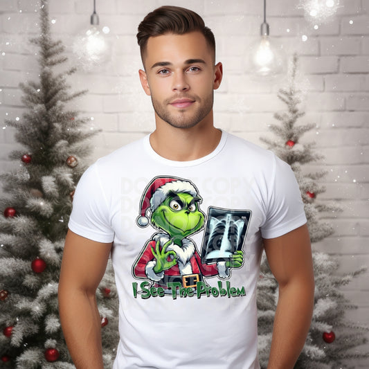 X-Ray Green Man DTF Transfer