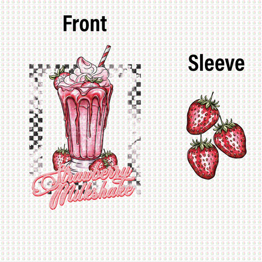 StrawBerry Milkshake Checkered