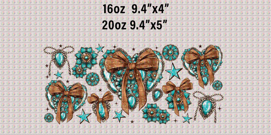 Turquoise Hearts