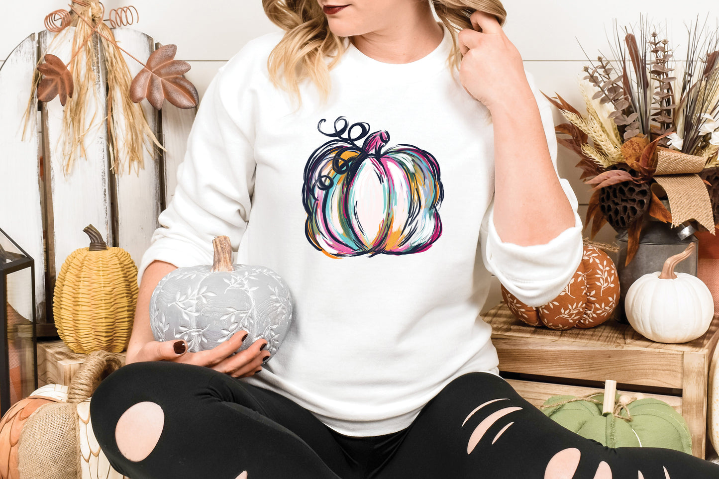 Watercolor Pumpkin, Fall, Pumkin DTF Transfer