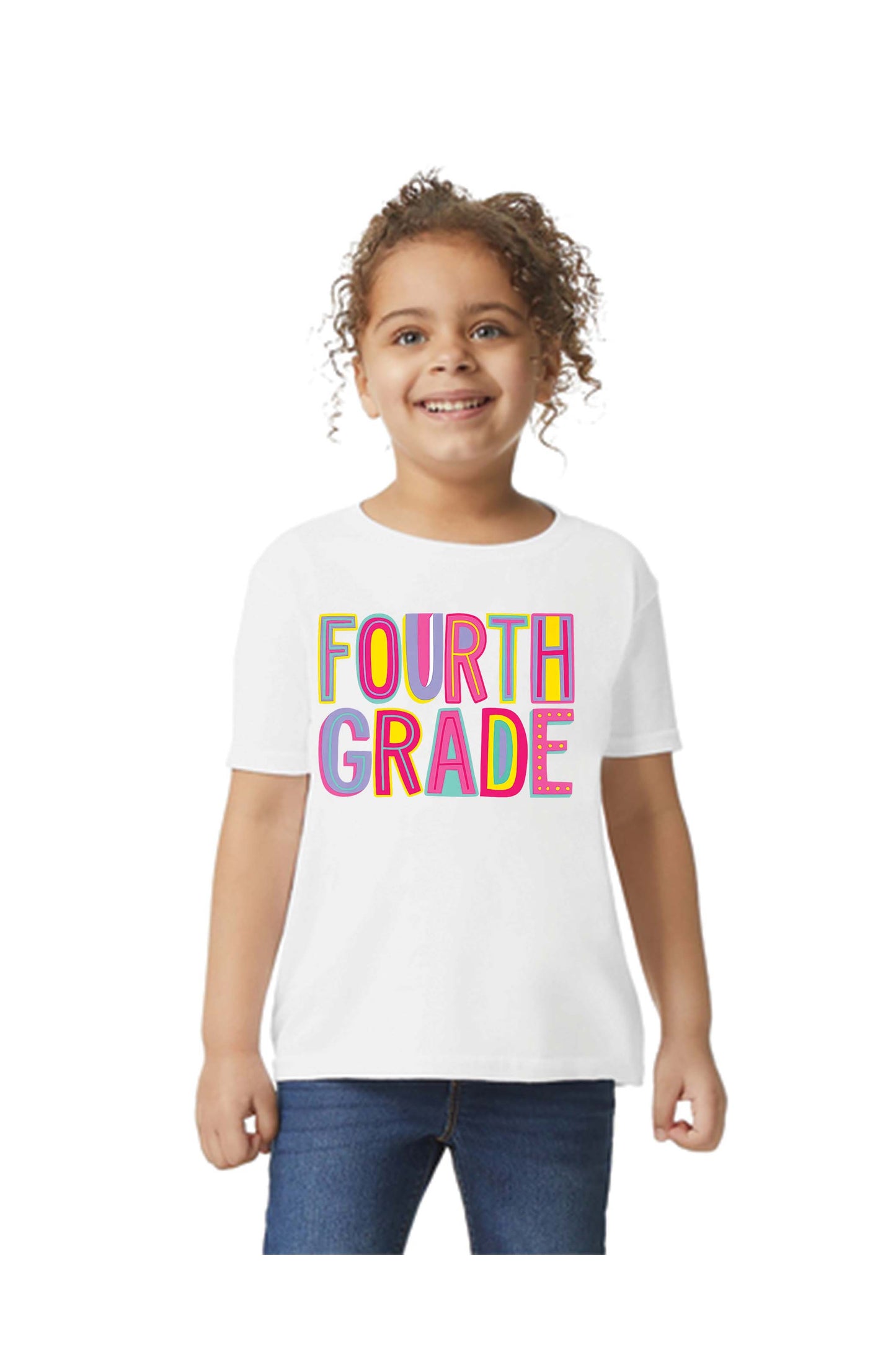 Fourth Grade Colorful Fun Design, Back To School DTF Transfer