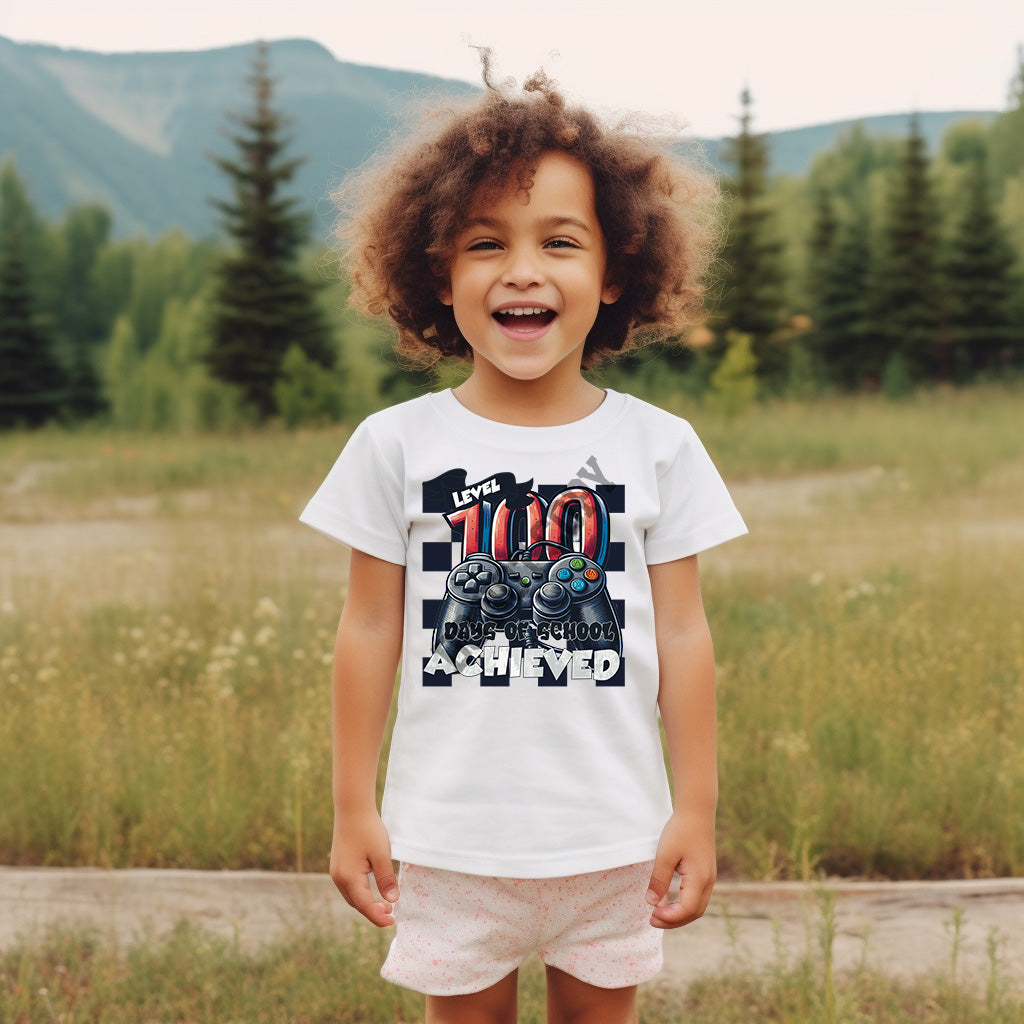 100 Days of School Gamer DTF Transfer