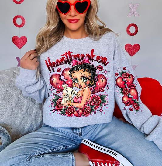 Heartbreaker Valentine w/Sleeve option DTF Transfer