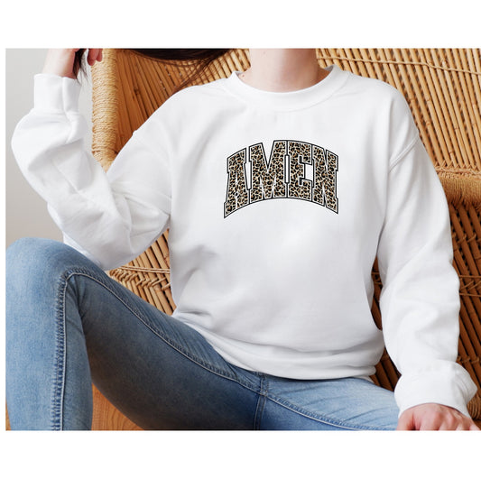 Amen, Religious Quote, Leopard Print, Christian, Religion, Faith DTF Transfer