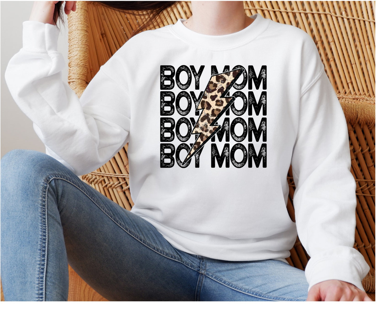 Mom, Boy, Son, Leopard, Lightning DTF Transfers (1)