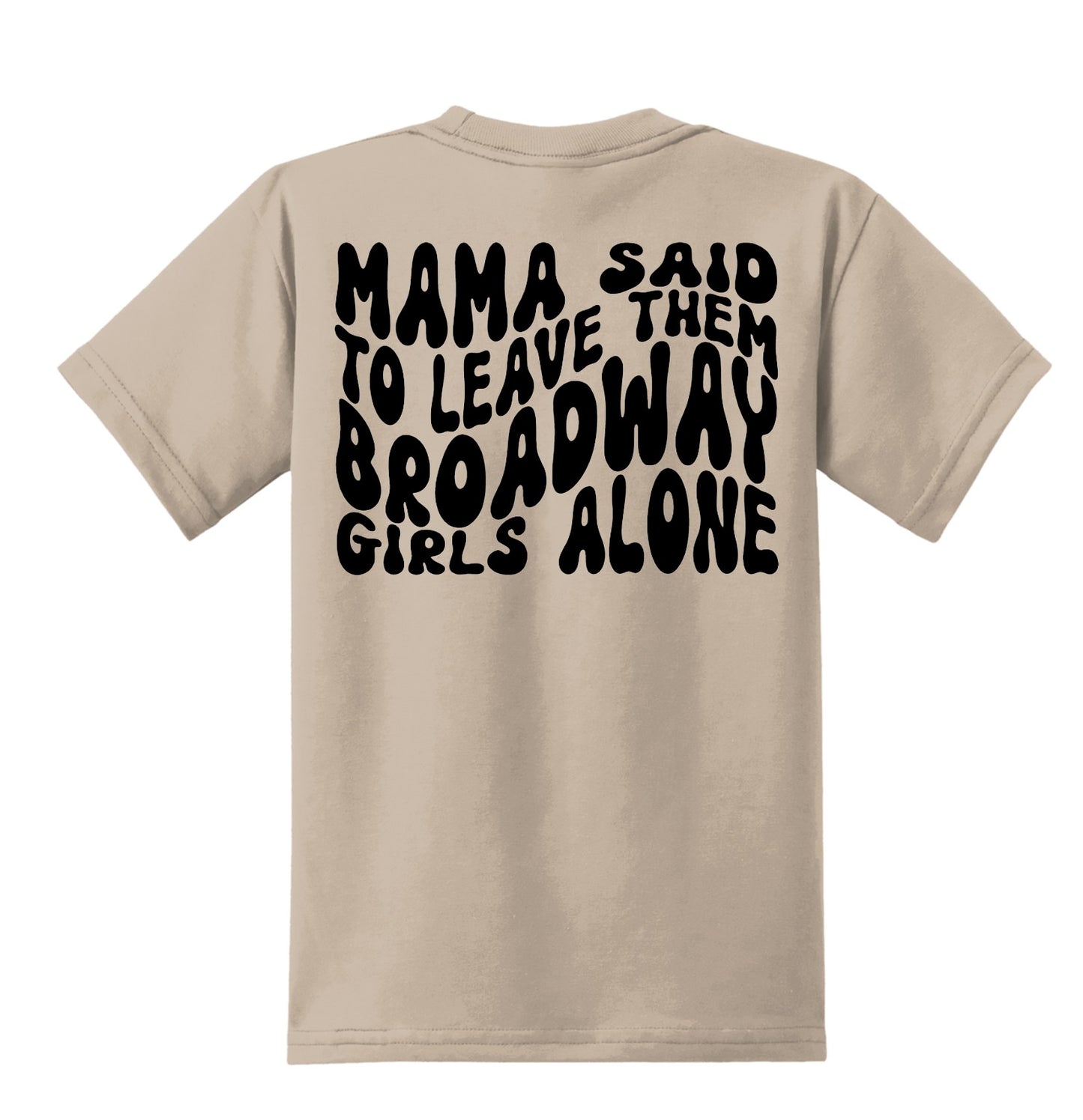 Mama Said to Leave Them Broadway Girls Alone, Guitar DTF Transfer