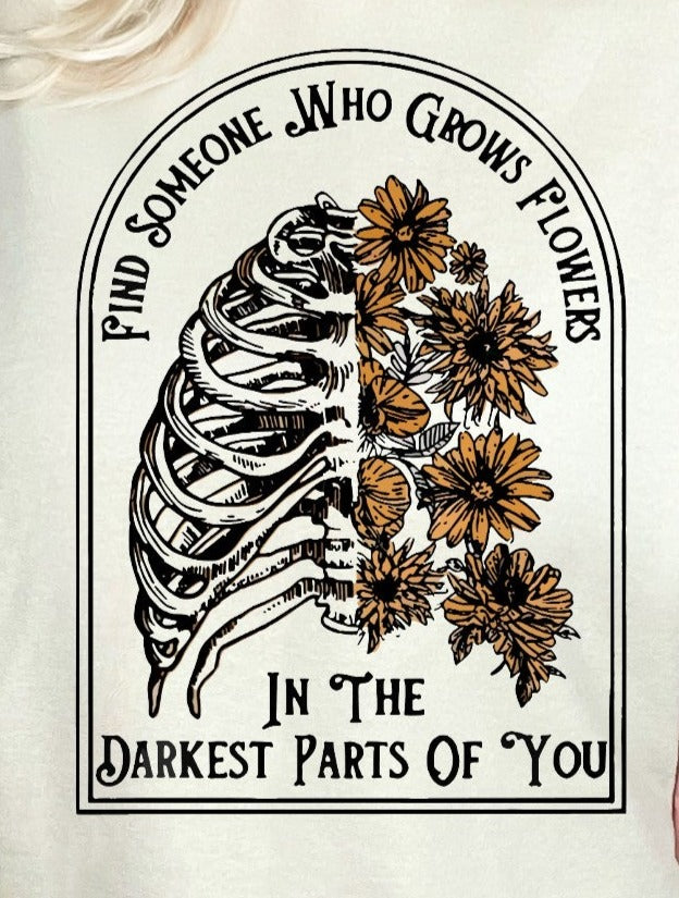 Find Someone Who Grows Flowers In The Darkest Part Of You, Flowers, Western, Country Singer DTF Transfer