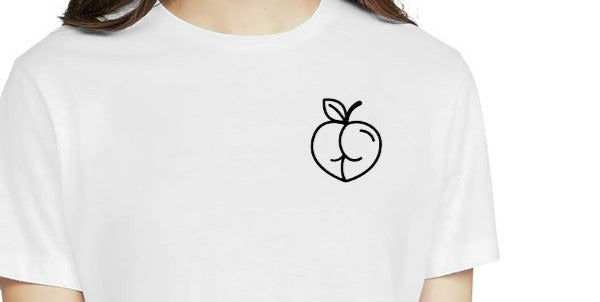 Somebody's Fine A$$ Girlfriend, Girlfriend, Peach Butt, Skeleton Peace Sign, Wavy Text DTF Transfer