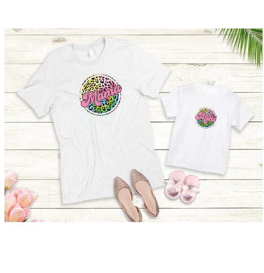 Mama and Mini Retro Combo, Matching Shirts, Mama and Me, Mama and Mini DTF Transfers