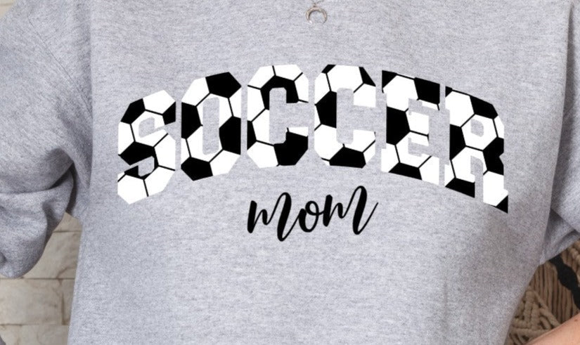 Soccer Mom, Soccer Ball, Soccer DTF Design