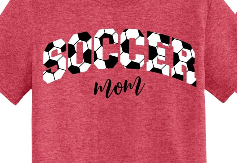 Soccer Mom and number set, Soccer Mom, Soccer Ball,  2pc DTF Transfer